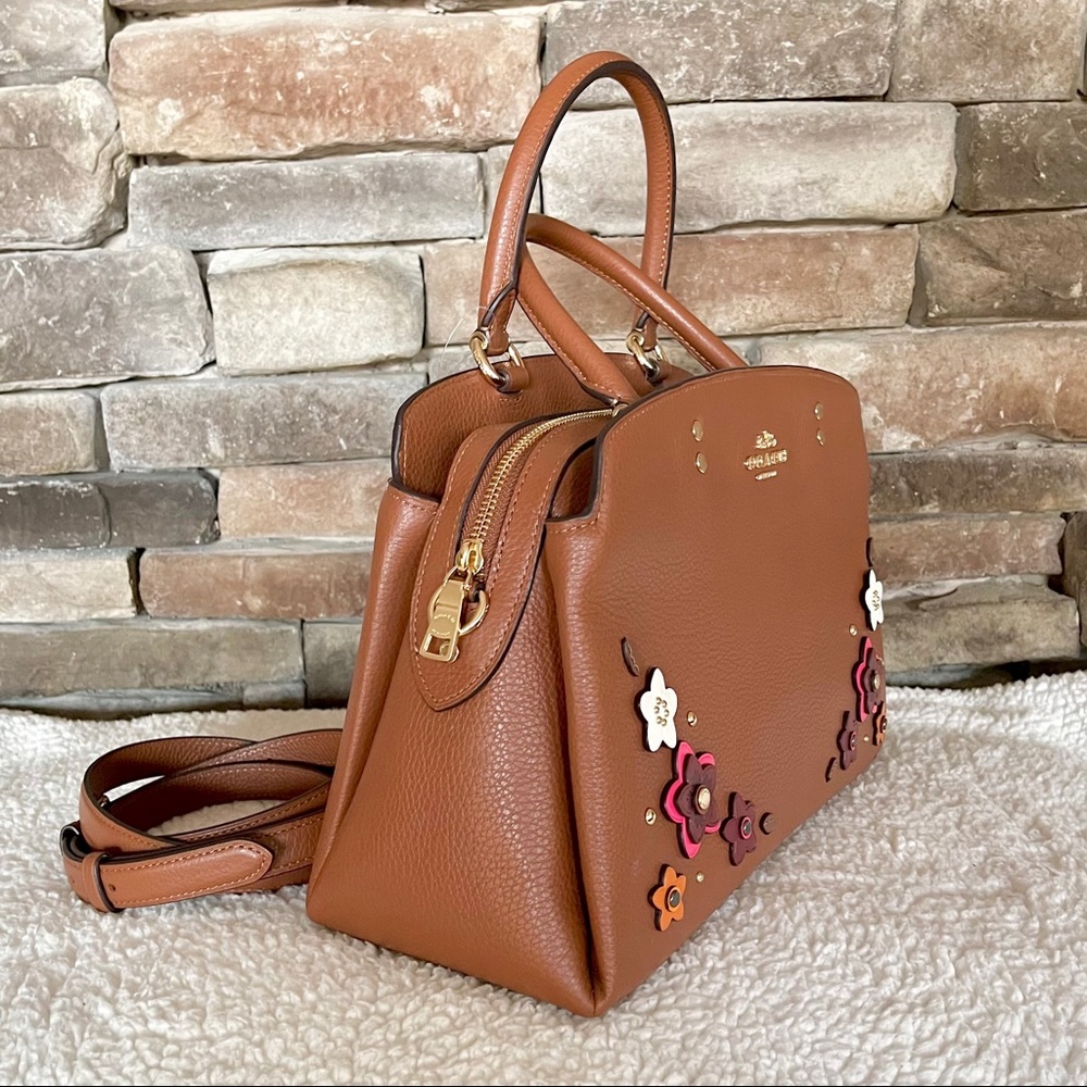 NEW✨Coach Lillie Carryall w Daisy Applique LARGE - Picture 4 of 9